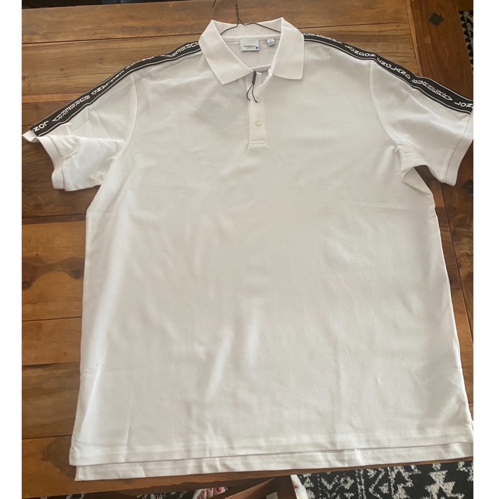 Burberry Polo with Sleeve Detailing, Men’s XXL